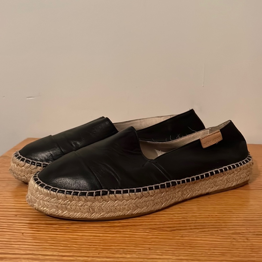 ❗️SOLD❗️ Mint & Rose Leather Espadrilles